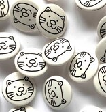 Textile Garden TGB4440 Matte White With Black Cat 15mm