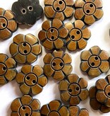 Textile Garden TGB5361 Ginger Horn Flower Sewing Buttons - 18mm