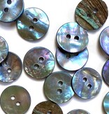 Textile Garden TGB5546 Smoke Gold Abalone Shell Sewing Buttons - 15mm