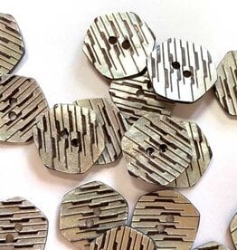 TGB5342 Hex Shape Shell Sewing Buttons - 18mm