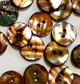Textile Garden TGB5541 Gold Abalone Shell Sewing Buttons - 15mm