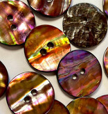 TGB5540 Gold Abalone Shell Sewing Buttons - 20mm