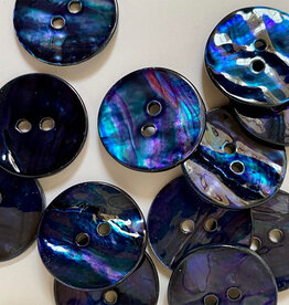 TGB5674 Blue Abalone Shell Sewing Buttons - 20mm