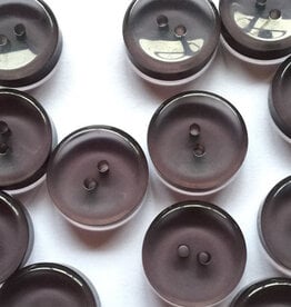 TGB3002 Gray Transparent Concave Sewing Buttons - 20mm