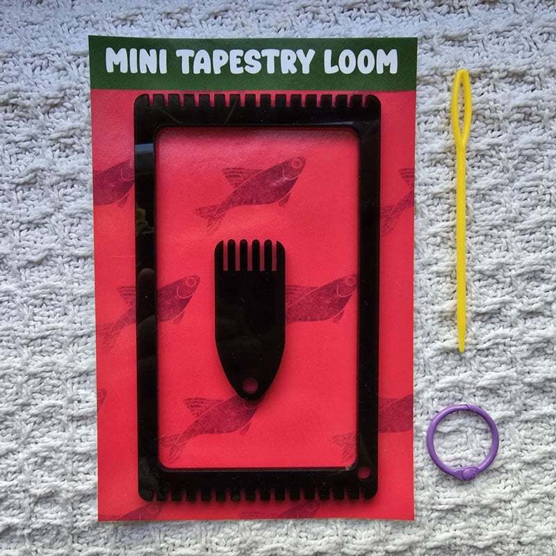 Tuna Basil Fiber Mini Tapestry Loom