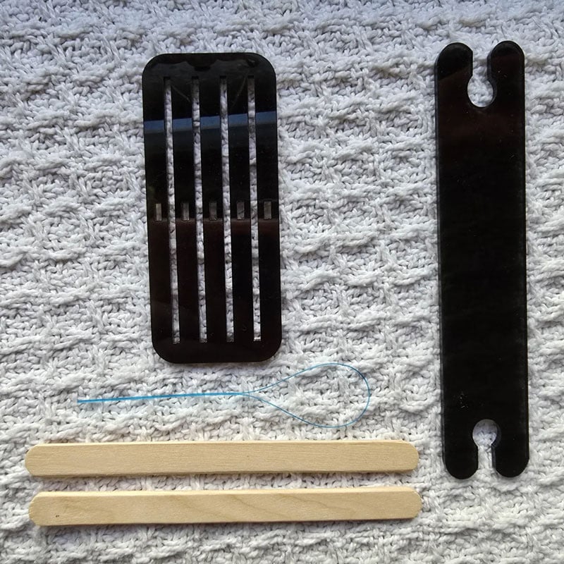 Tuna Basil Fiber  Tuna Basil Fiber 1.5" / 9 Dent - Rigid Heddle Backstrap Loom