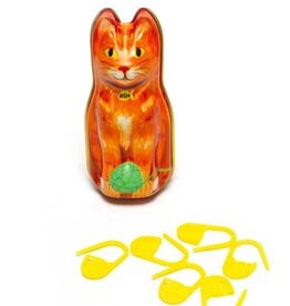 Orange Cat Tin - Stitch Markers