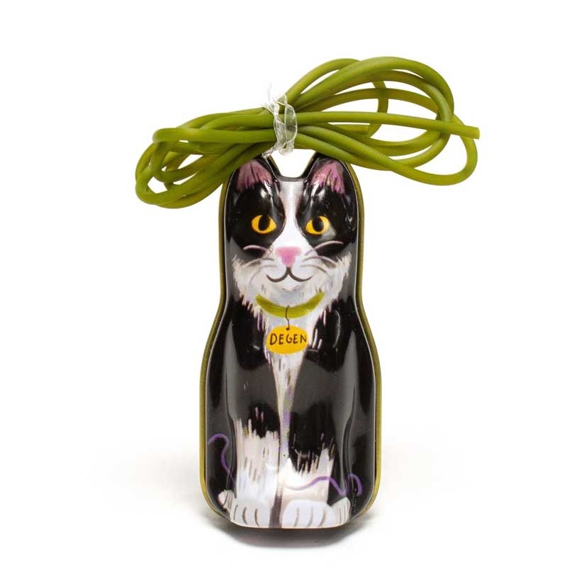 Degen Degen Black Cat Tin - Barber Cord