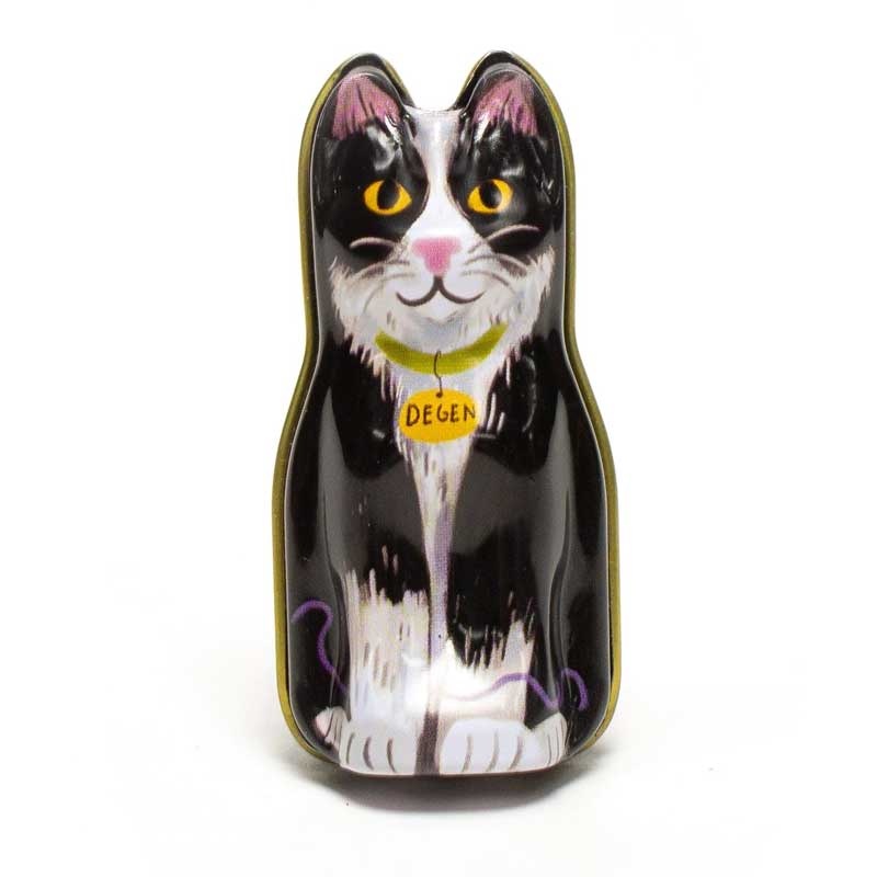 Degen Degen Black Cat Tin - Barber Cord
