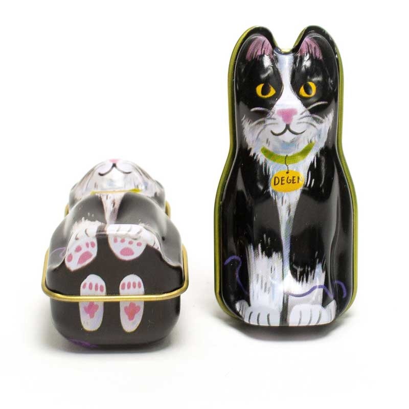 Degen Degen Black Cat Tin - Barber Cord