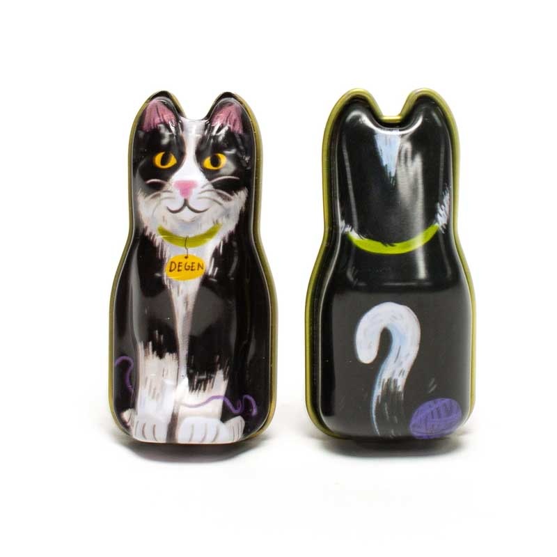 Degen Black Cat Tin - Tapestry Needles