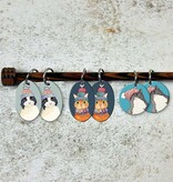 Emma Ball Emma Ball Cats in Hats Stitch Markers