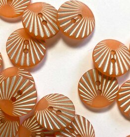 Textile Garden TGB5700 Orange Scallop Sewing Buttons - 15mm