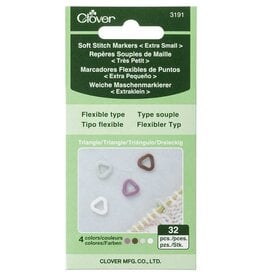 Clover 3191 Soft Triangle Stitch Marker XS