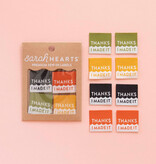 Sarah Hearts Thanks I Made It Labels