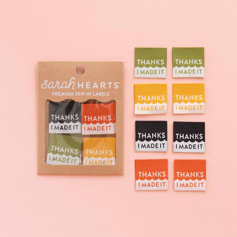 Sarah Hearts Sarah Hearts Thanks I Made It Labels