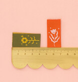 Sarah Hearts Floral Design Woven Labels