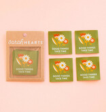 Sarah Hearts Good Things Take Time Woven Labels