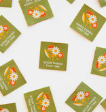 Sarah Hearts Good Things Take Time Woven Labels