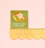 Sarah Hearts Good Things Take Time Woven Labels