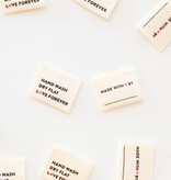 Sarah Hearts Hand Wash Dry Flat Organic Cotton Labels