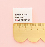 Sarah Hearts Hand Wash Dry Flat Organic Cotton Labels