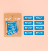 Sarah Hearts Made By Grandma Woven Labels