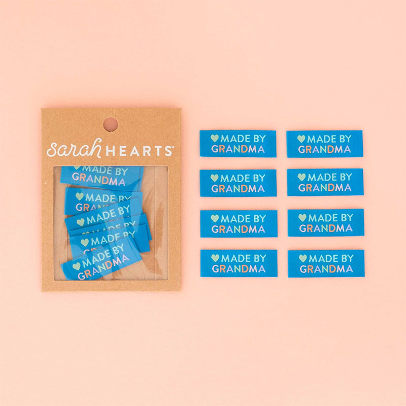 Sarah Hearts Sarah Hearts Made By Grandma Woven Labels