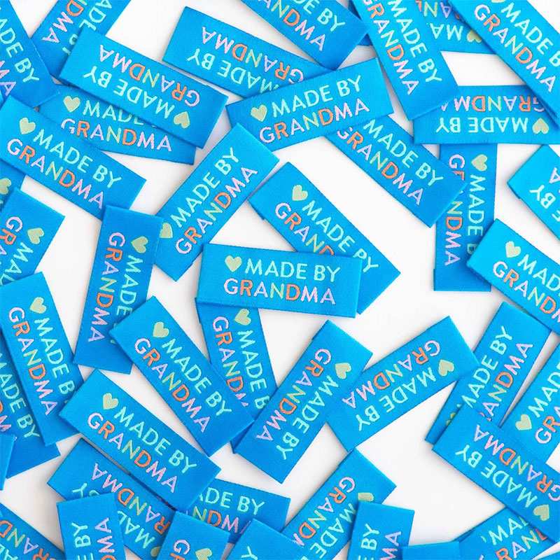 Sarah Hearts Made By Grandma Woven Labels