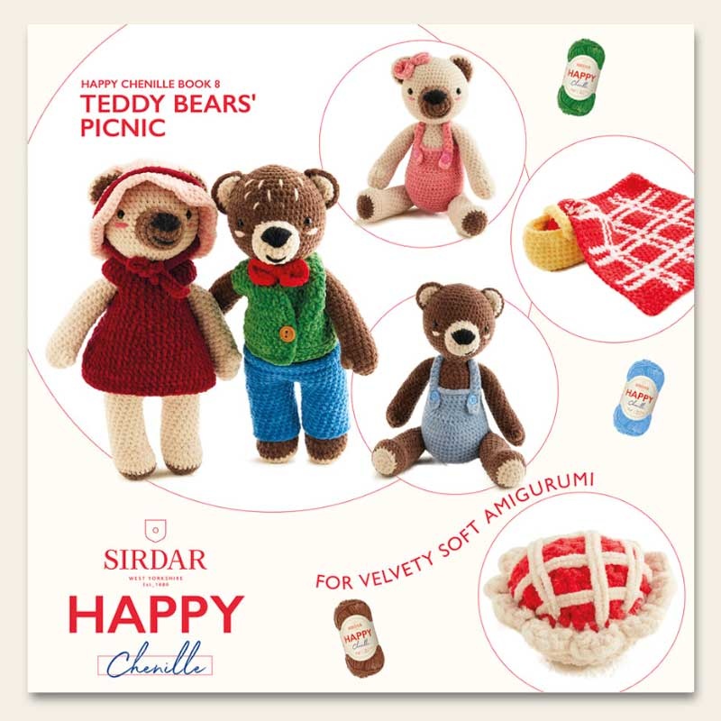 Sirdar Sirdar Happy Chenille Book 8 - Teddy Bears' Picnic