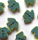 TGB2553 Green Blue Cardigan Sewing Buttons - 18mm