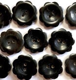 Textile Garden TGB5360 Black Horn Flower Sewing Buttons – 22mm
