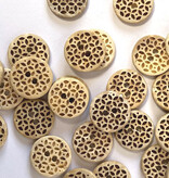Textile Garden TGB5322 Coco Shell Cutwork Button 15mm