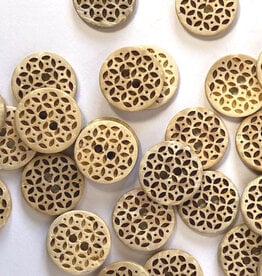 Textile Garden TGB5322 Coco Shell Cutwork Sewing Buttons - 15mm