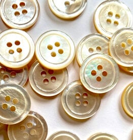 TGB5766 Shell With Rim 4 Hole Sewing Buttons - 15mm