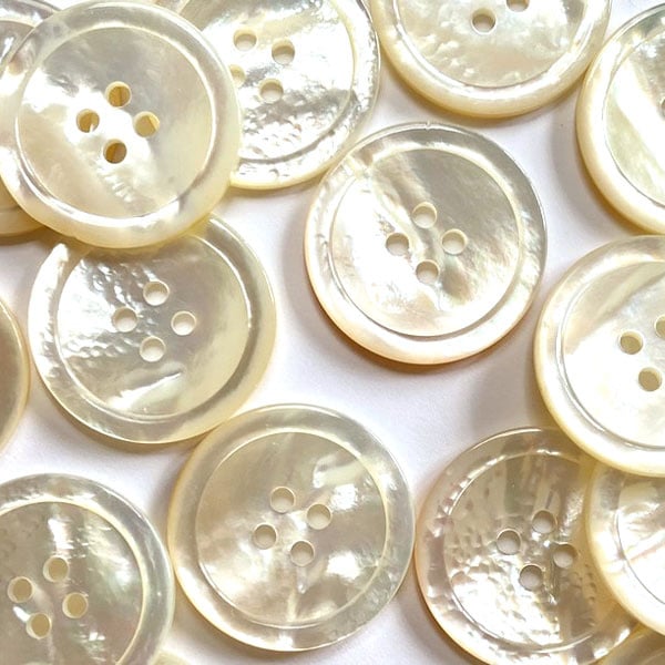 Textile Garden TGB5765 Shell With Rim 4 Hole Button 23mm