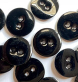 Textile Garden TGB5813 Opaque Black Resin On Shell Button 18mm