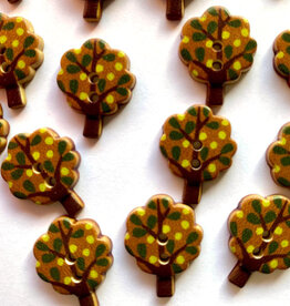 TGB4526 Trees With Leaves Sewing Buttons - 18mm