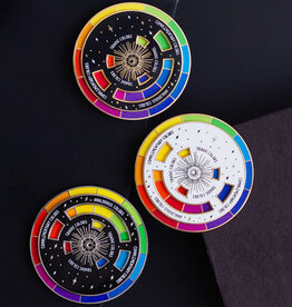Gray Muse Color Wheel Enamel Pin