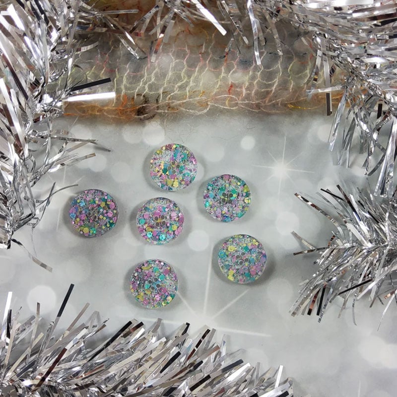 Katrinkles Katrinkles 2025 Holiday Collection - Snowflake Whimsy 3/4" Acrylic Buttons