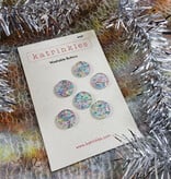 Katrinkles Katrinkles 2025 Holiday Collection - Snowflake Whimsy 3/4" Acrylic Buttons