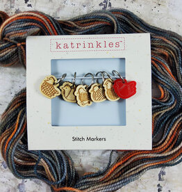 Katrinkles Yarn Chickens Stitch Marker Set