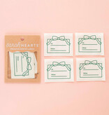 Sarah Hearts To: From: Gift Organic Cotton Label