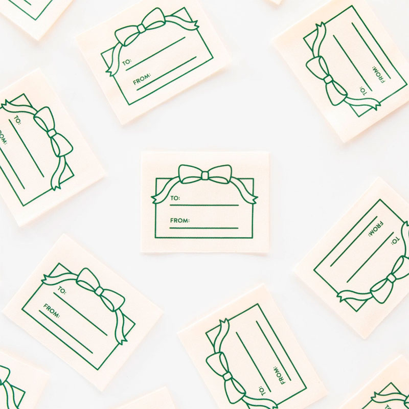 Sarah Hearts Sarah Hearts To: From: Gift Organic Cotton Label