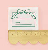 Sarah Hearts To: From: Gift Organic Cotton Label
