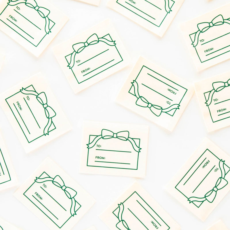 Sarah Hearts Sarah Hearts To: From: Gift Organic Cotton Label