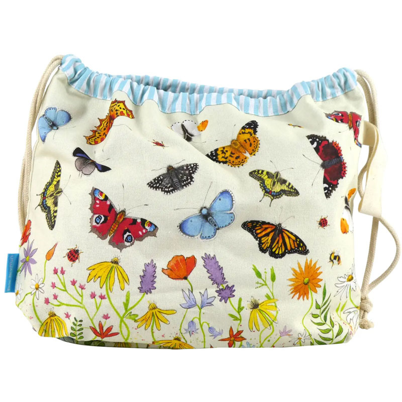 Emma Ball Emma Ball Butterflies Drawstring Bag