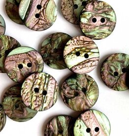 TGB5888 Black Bio Resin Opal Sewing Buttons - 18mm