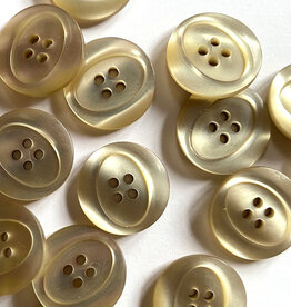 Textile Garden TGB5885 Pearly Beige Bio Resin Sewing Buttons - 17mm