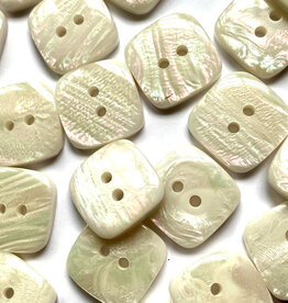 Textile Garden TGB5889 Square Resin Pearly Opal Sewing Buttons - 20mm
